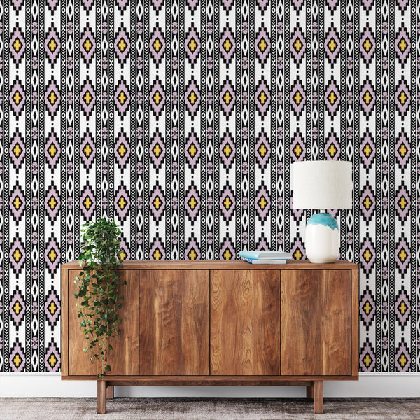 Tribal Diamond Peel & Stick Wallpaper – Sharp Shirter