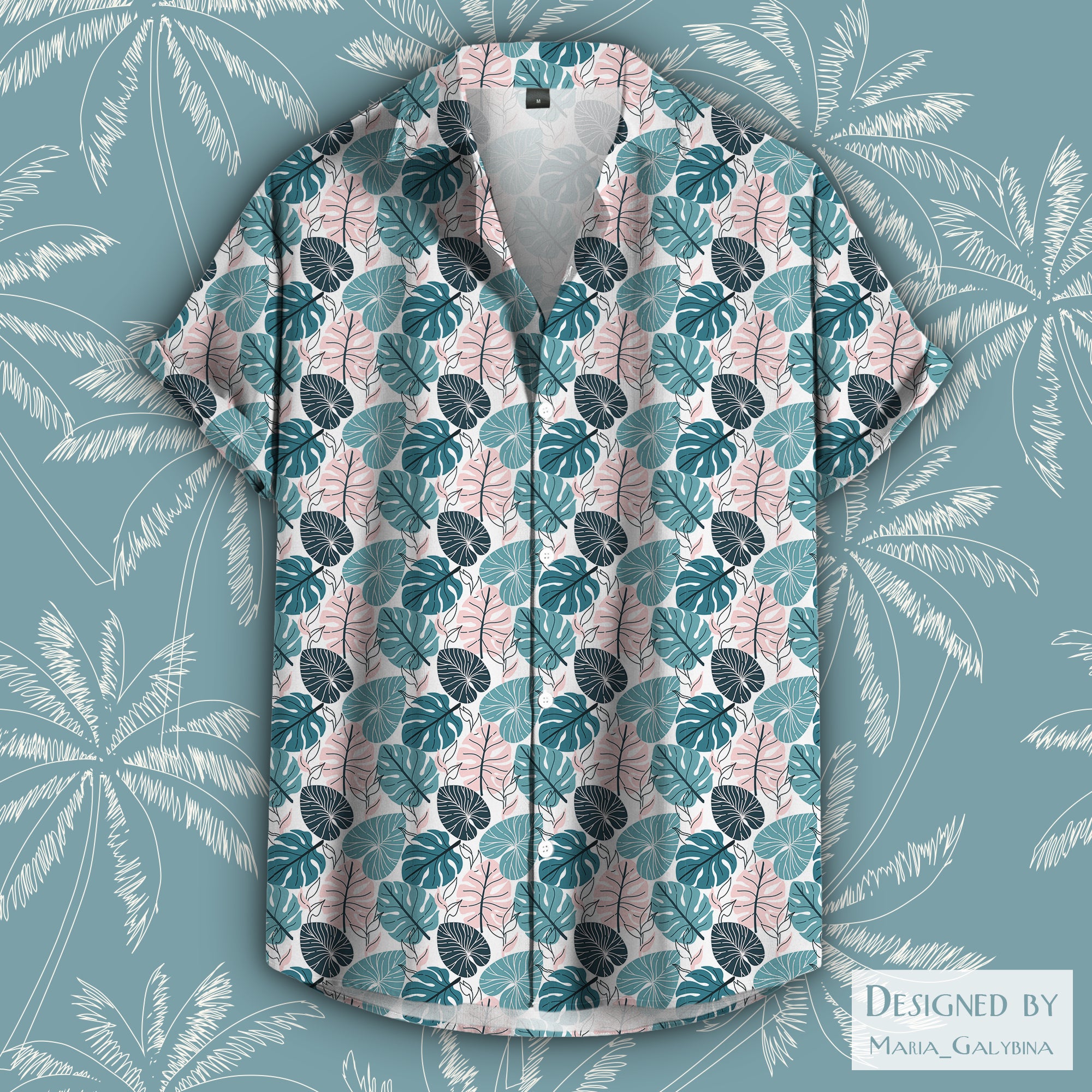 Flowers Fruits Green Palm Leaf Pineapple Summer Vacation Hawaiian Shirt For  Men And Women