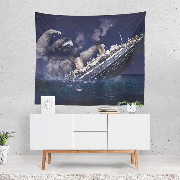 UNZYE Tapestry Wall Hanger Room Tapestries For Teen Girls Cave Ocean  Scenery Tapestries Quotes Tapestries Wall Hangings Blue Brown Wall Hanging